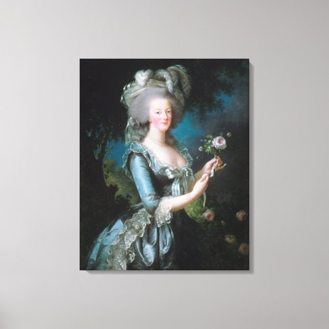 Lienzo Retrato De Marie Antoinette (Anverso)