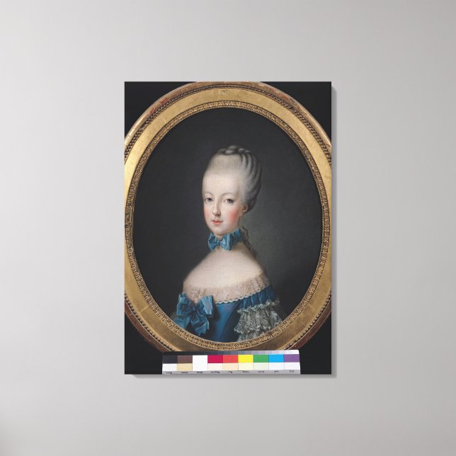 Lienzo Retrato de Marie-Antoinette (Anverso)