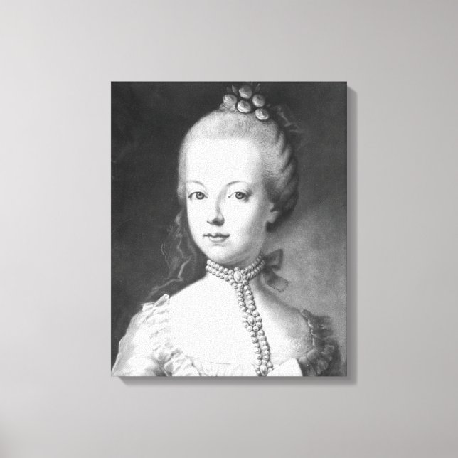 Lienzo Retrato de Marie-Antoinette de Habsburgo (Anverso)