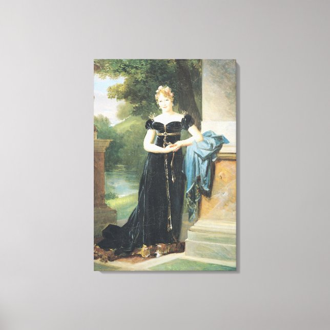 Lienzo Retrato de Marie Laczinska Countess Walewska (Anverso)