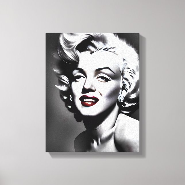 Lienzo Retrato de Marylin Monroe (Anverso)