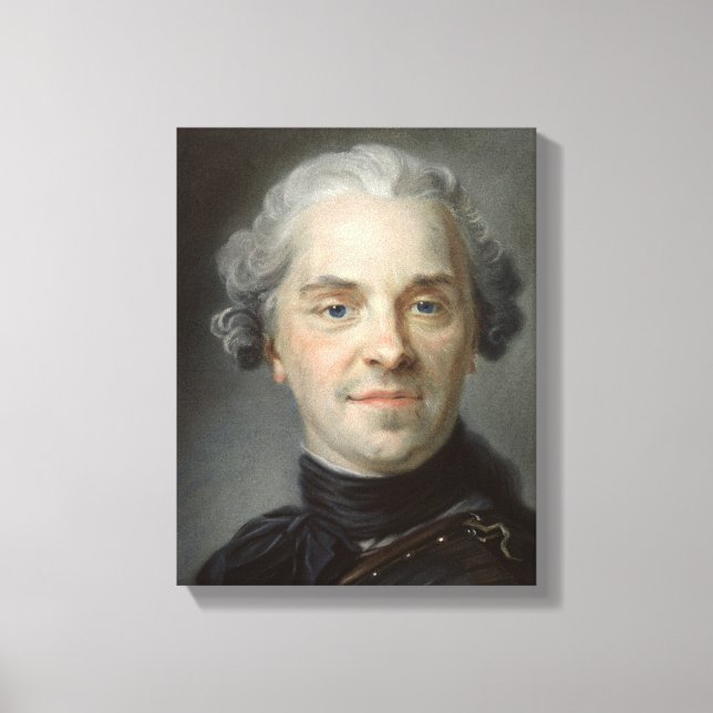 Lienzo Retrato de Maurice, Comte de Saxe 1747 (Anverso)