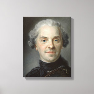 Lienzo Retrato de Mauricio, Comte de Saxe 1747