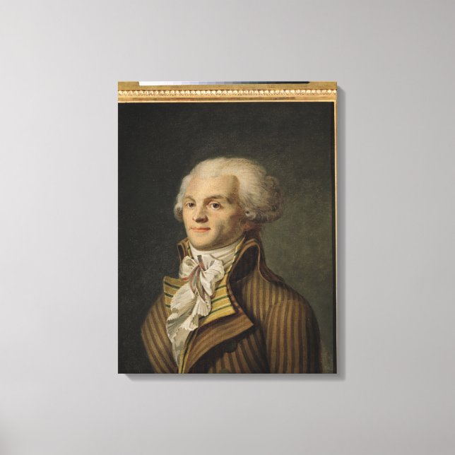 Lienzo Retrato de Maximilien de Robespierre (Anverso)