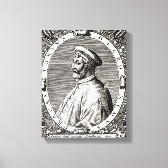 Lienzo Retrato de Medallón de Girolamo Fracastoro (Anverso)