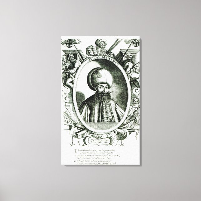 Lienzo Retrato de Mehmet III (Anverso)