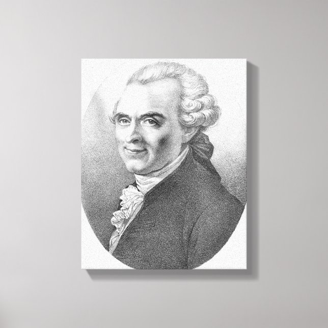 Lienzo Retrato de Michel-Jean Sedaine (Anverso)