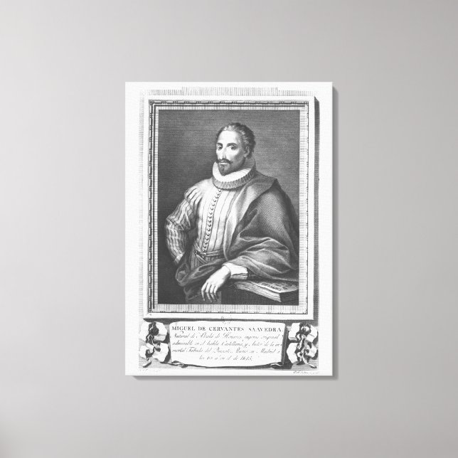 Lienzo Retrato de Miguel de Cervantes Saavedra (Anverso)