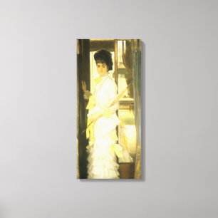 Lienzo Retrato de Miss Lloyd por Tissot, retrato vintage