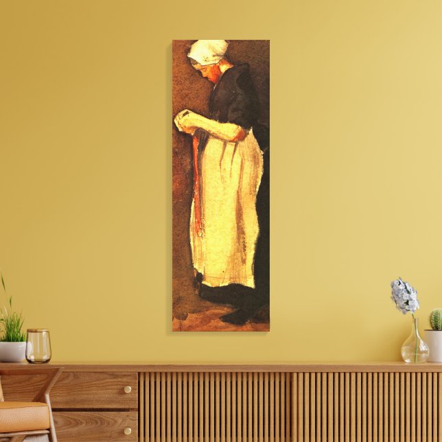 Lienzo Retrato de mujer de Scheveningen por Vincent van G (Insitu (Sala de estar))