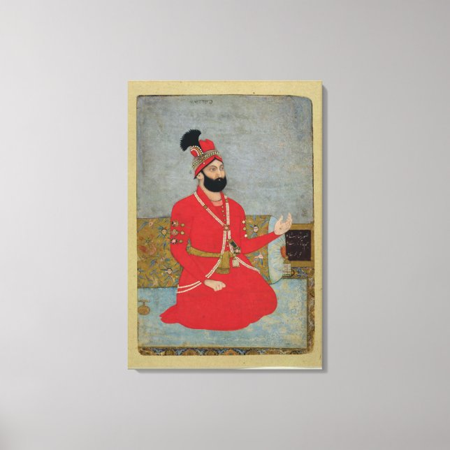 Lienzo Retrato de Nadir Shah Afshar de Persia (1688-1747) (Anverso)