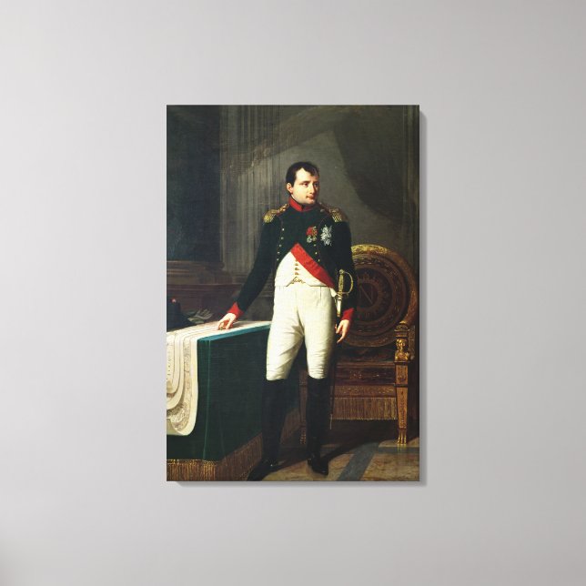 Lienzo Retrato de Napoleón Bonaparte 1809 (Anverso)