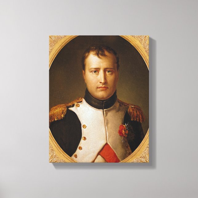 Lienzo Retrato de Napoleón en uniforme (Anverso)