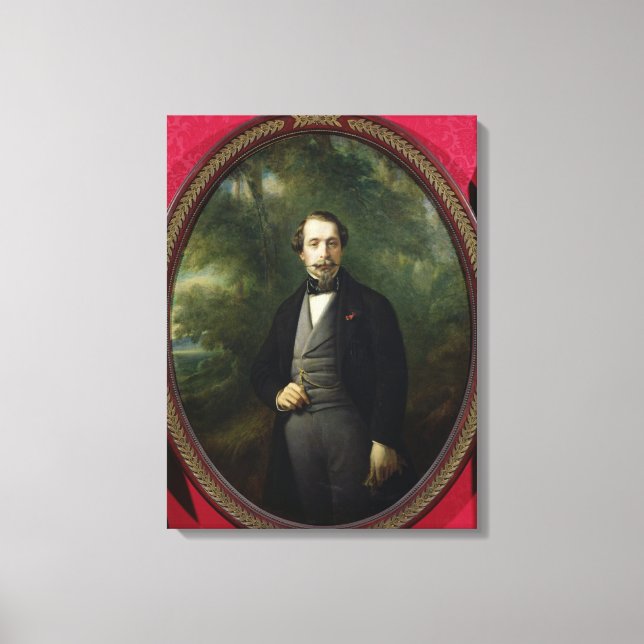 Lienzo Retrato de Napoleón III c.1857 (Anverso)