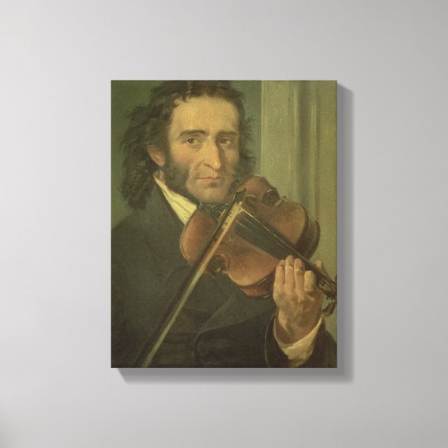 Lienzo Retrato de Niccolo Paganini (Anverso)