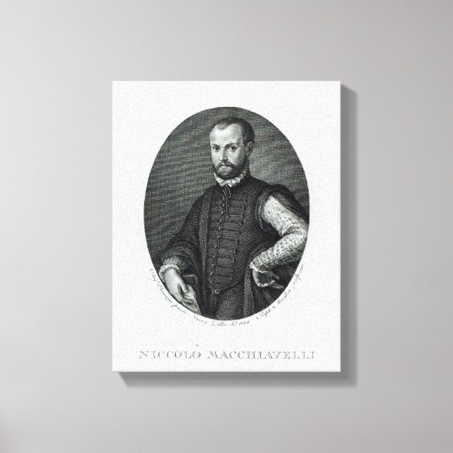 Lienzo Retrato de Nicolás Maquiavelo (Anverso)