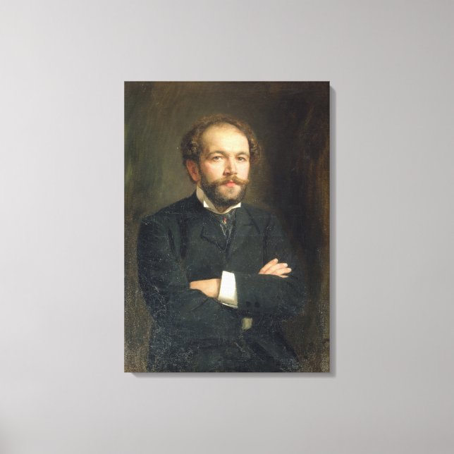 Lienzo Retrato de Nikolai Karlovich Medtner 1906 (Anverso)