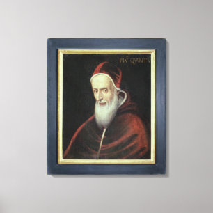 Lienzo Retrato de papa Pío V (1504-72) (aceite en lona)