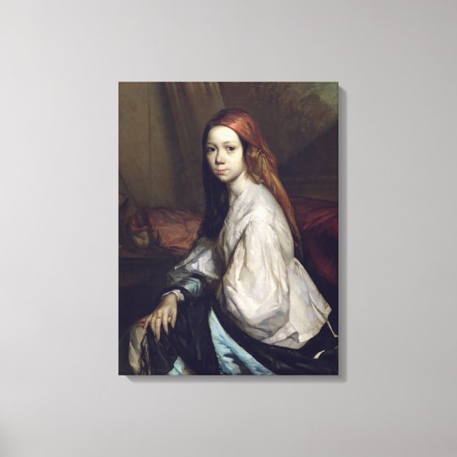 Lienzo Retrato de Pauline Ono (Anverso)