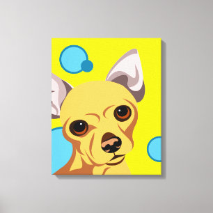 Lienzo Retrato de perro de Chihuahua