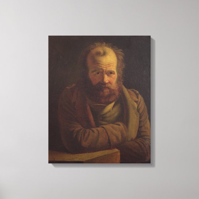 Lienzo Retrato de Pierre Joseph Proudhon (Anverso)