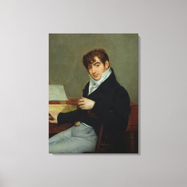 Lienzo Retrato de Pierre Zimmermann 1808 (Anverso)