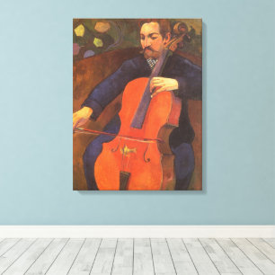 Lienzo Retrato de Player Schneklud por Paul Gauguin