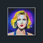 Lienzo Retrato de Pop Art Scarlett Johansson<br><div class="desc">Retrato de Scarlett Johansson al estilo Pop Art. La pintura original se hizo en acrílicos sobre lienzo 20x20.</div>