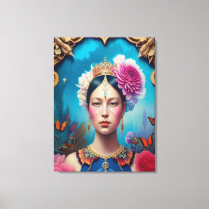 Lienzo Retrato de princesa hermosa