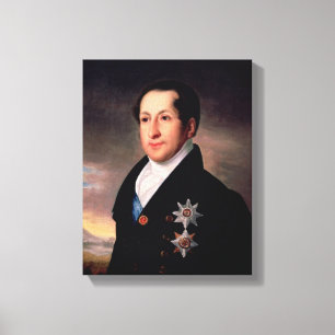 Lienzo Retrato de príncipe Sergej Golitsyn, poste 1828
