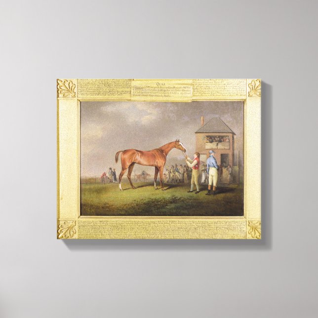 Lienzo Retrato de 'Prueba', propiedad de Lord Rous, posta (Anverso)