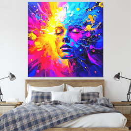 Lienzo Retrato de radiación emocional