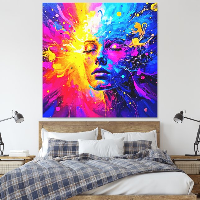 Lienzo Retrato de radiación emocional (Insitu(Dormitorio))