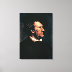 Lienzo Retrato de Richard Wagner (1813-83) (aceite en