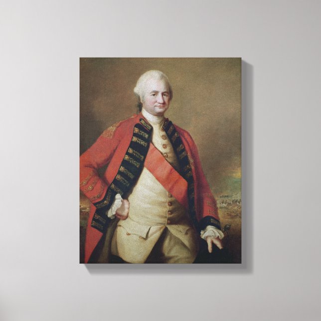 Lienzo Retrato de Robert Clive 1st Baron Clive, 1773 (Anverso)