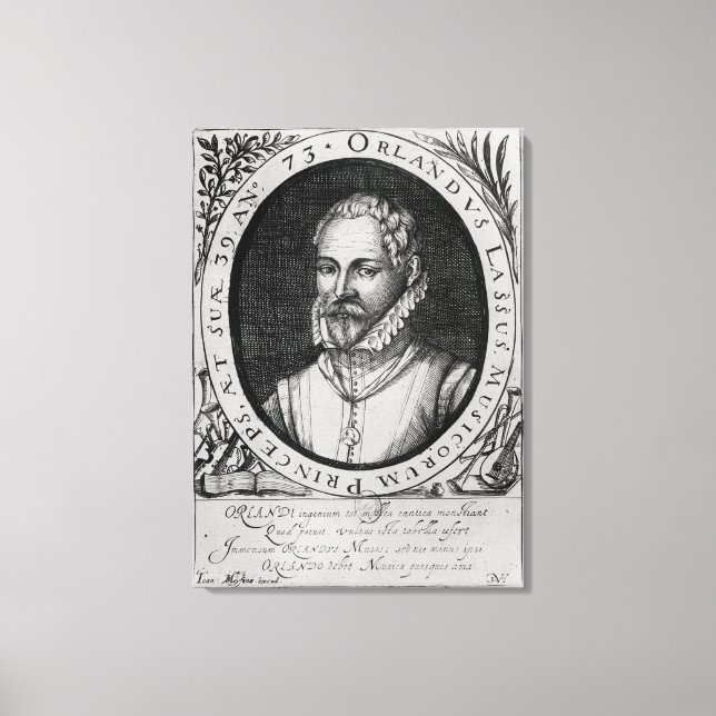 Lienzo Retrato de Roland de Lassus (Anverso)