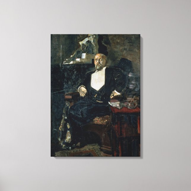 Lienzo Retrato de S. Mamontov (Anverso)