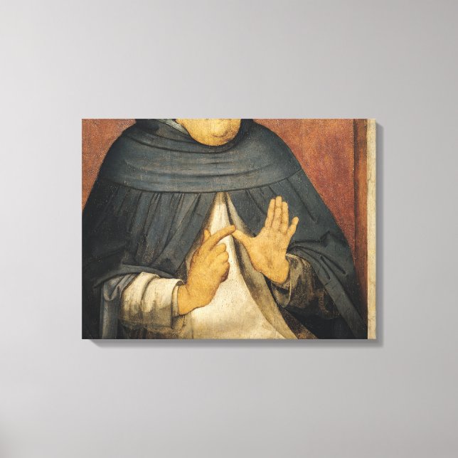 Lienzo Retrato de Santo Tomás de Aquino c.1475 (Anverso)