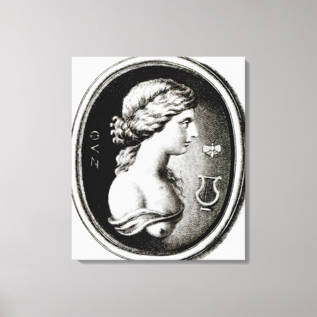 Lienzo Retrato de Sappho (Anverso)