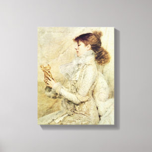 Lienzo Retrato de Sarah Bernhardt