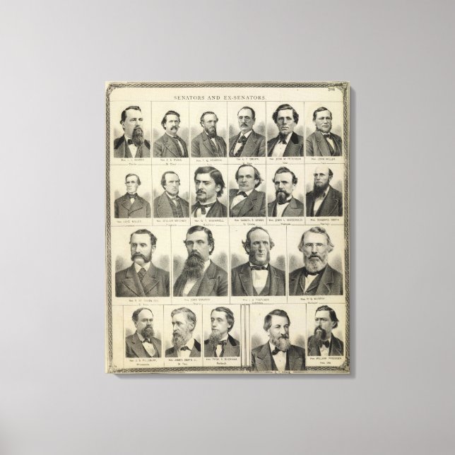 Lienzo Retrato de senadores en Minnesota (Anverso)