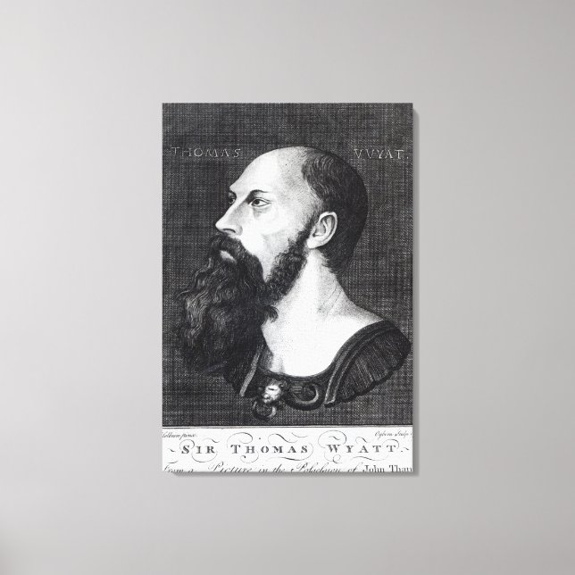 Lienzo Retrato de Sir Thomas Wyatt (Anverso)