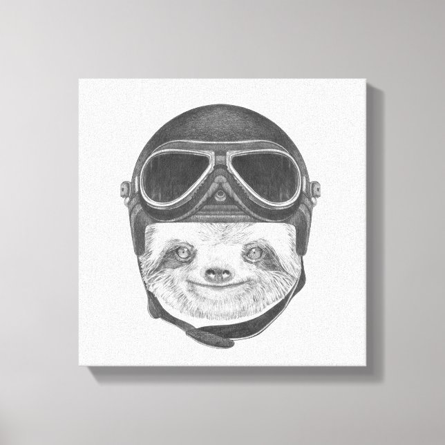 Lienzo Retrato De Sloth | Casco de época (Anverso)