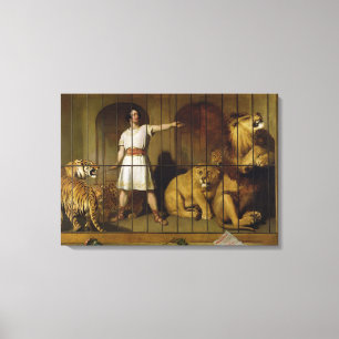 Lienzo Retrato de Sr. Van Amburgh como él apareció con 