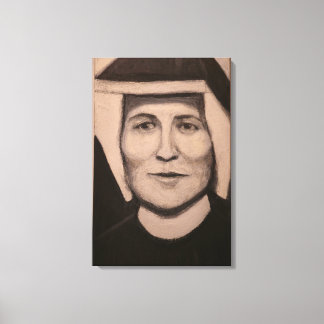 Lienzo Retrato de Sta. Faustina Kowalska