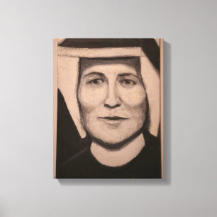 Lienzo Retrato de Sta. Faustina Kowalska