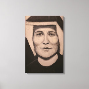 Lienzo Retrato de Sta. Faustina Kowalska