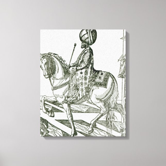 Lienzo Retrato de Suleiman el magnífico (Anverso)