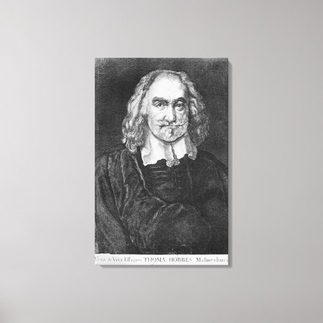 Lienzo Retrato de Thomas Hobbes (Anverso)