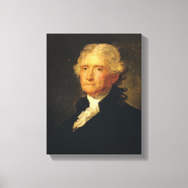 Lienzo Retrato de Thomas Jefferson (Anverso)